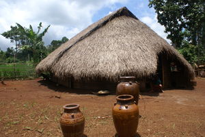 Mondulkiri - Traditioneel huis Dakdam - Cambodja